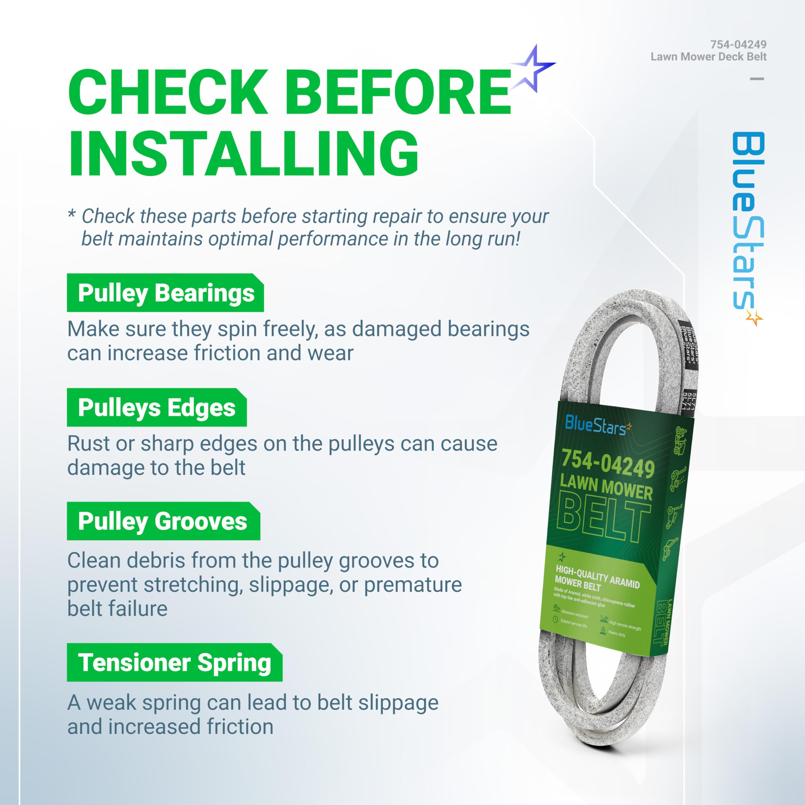 BlueStars two-layer white wrap feature showing protective coating and heat resistance