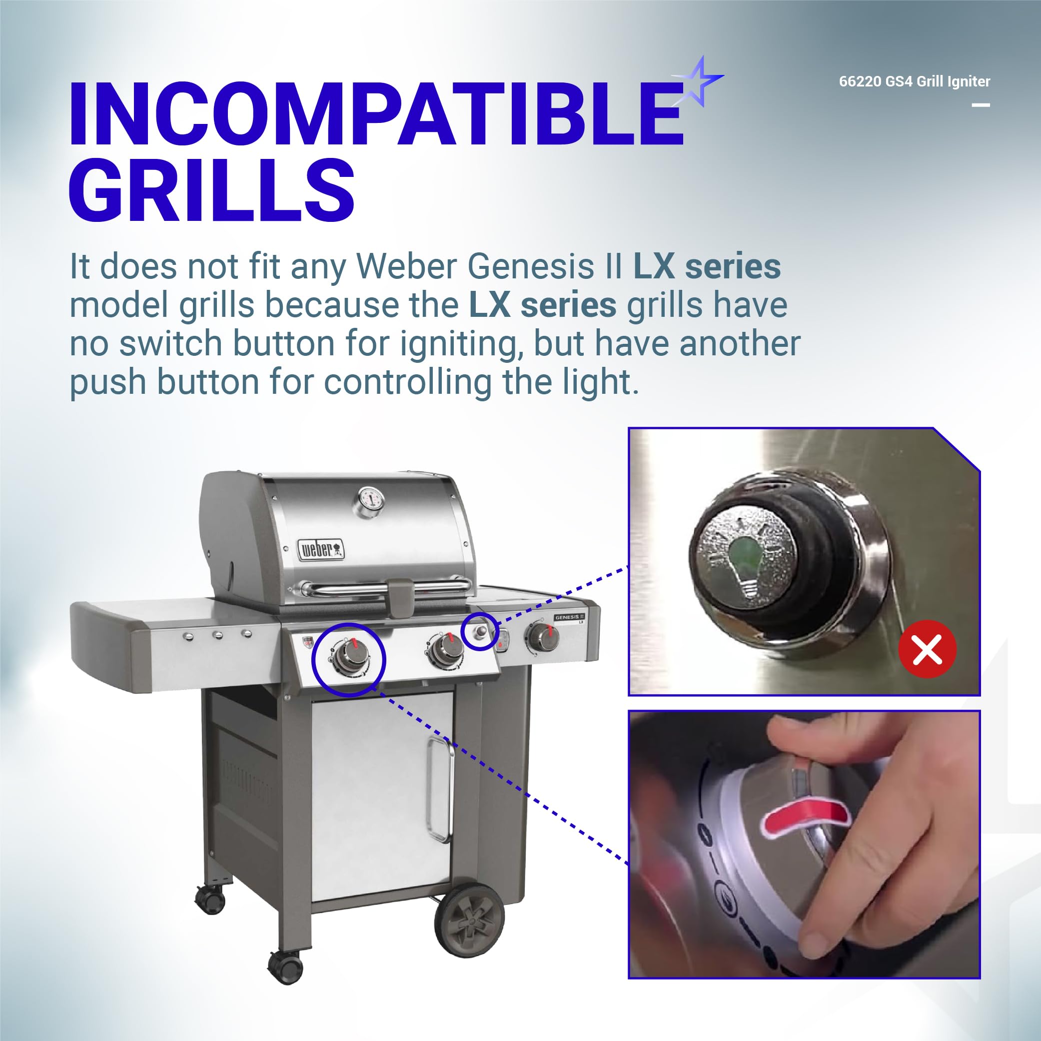 BlueStars 45010001 compatibility helps replacement for common Weber models
