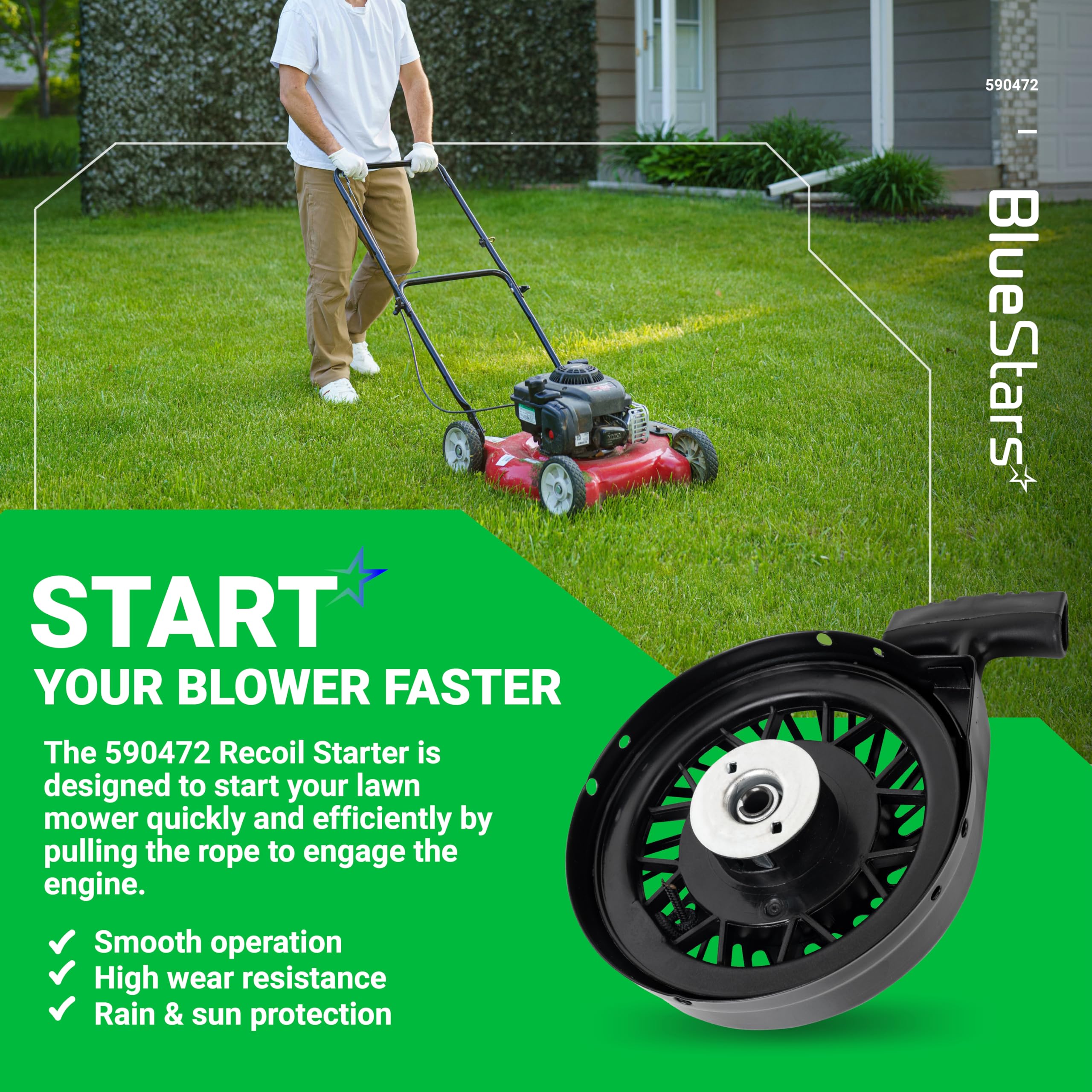 BlueStars wide compatibility with Tecumseh and Toro snow throwers.