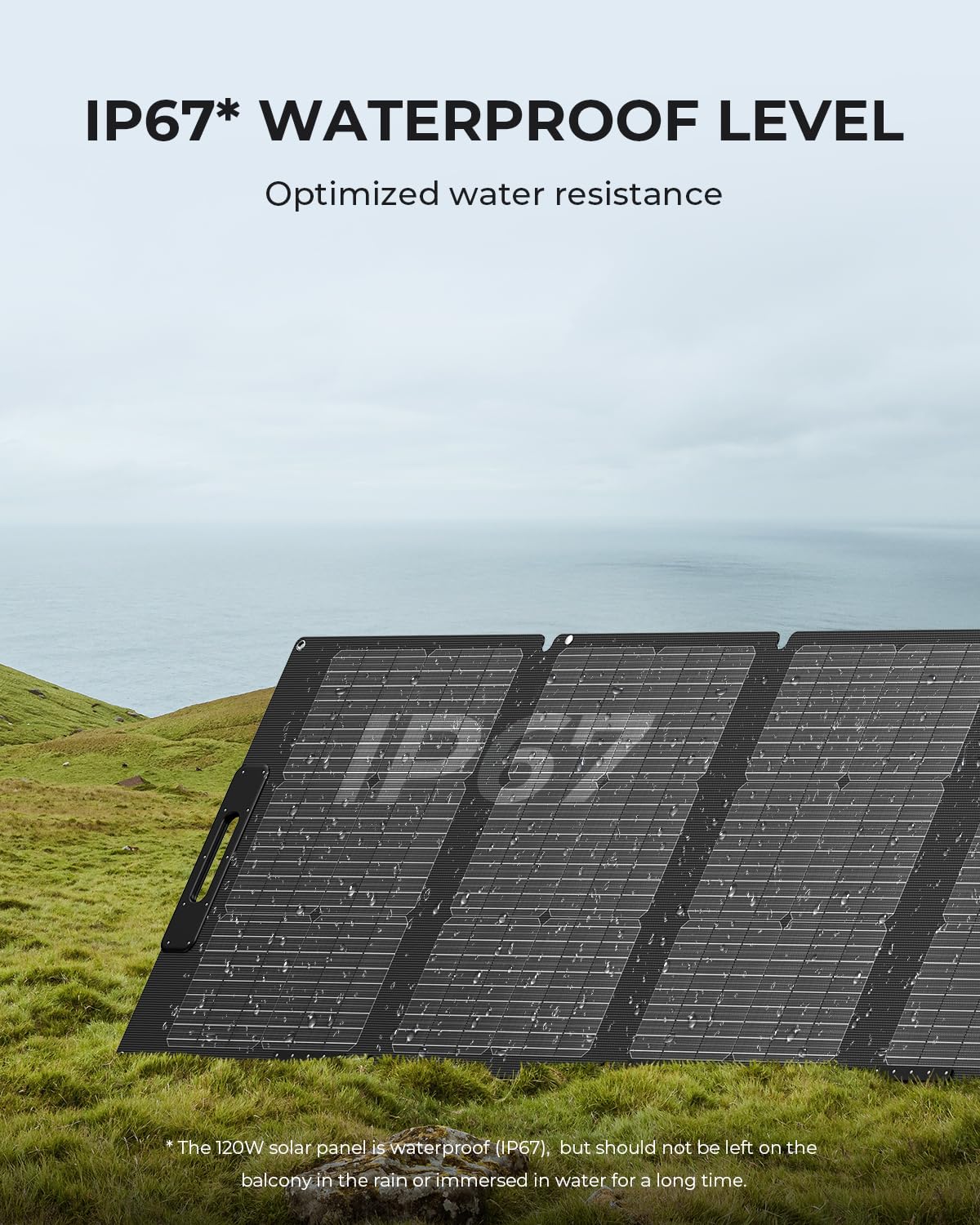 BLUETTI 100W solar panel includes user manual for easy setup.