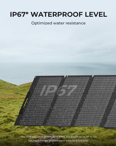 BLUETTI 100W solar panel includes user manual for easy setup.