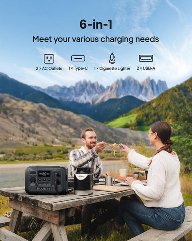 BLUETTI AC2A fast charging to 80% in 40 minutes for quick reuse