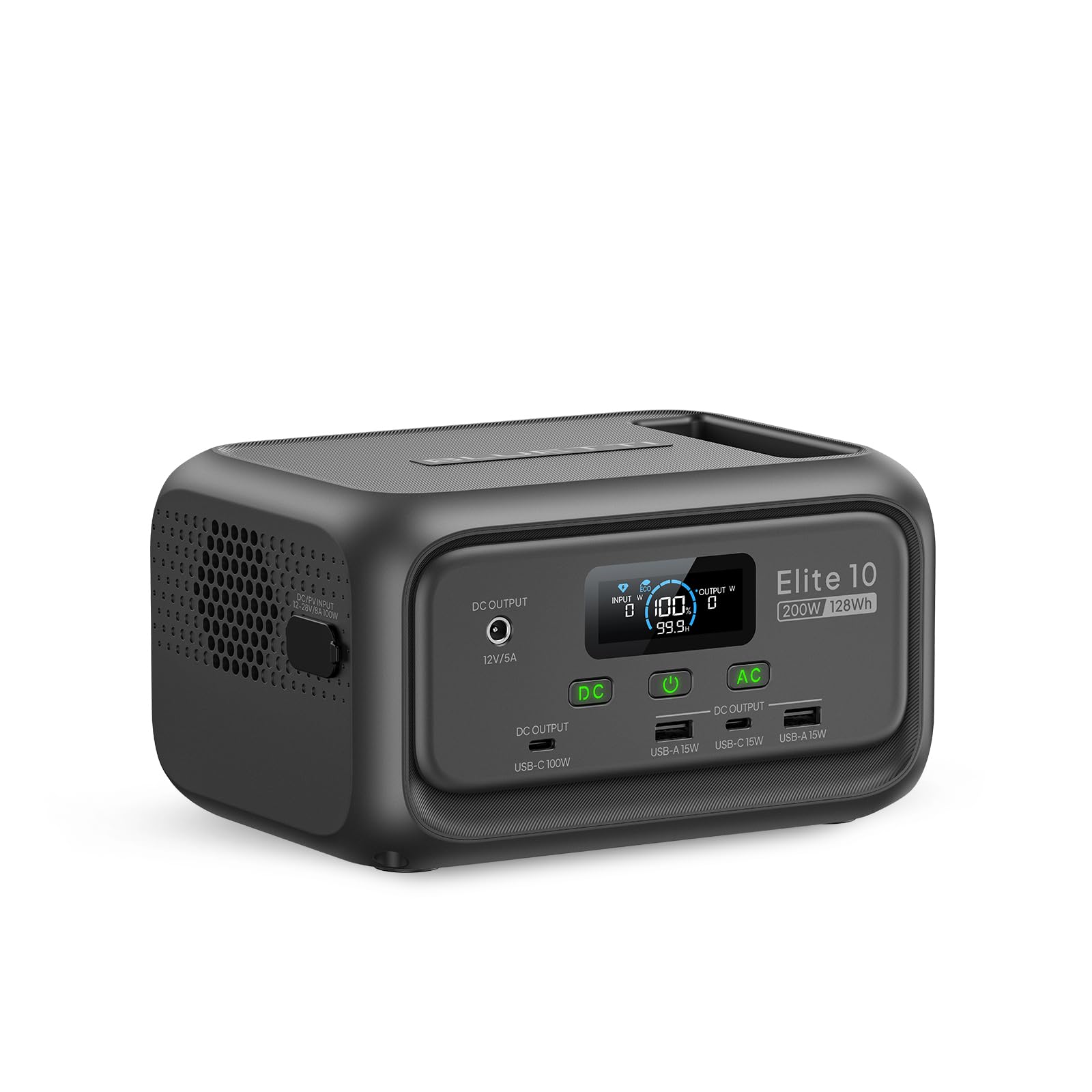 BLUETTI Elite 10 Mini front view, compact travel power.