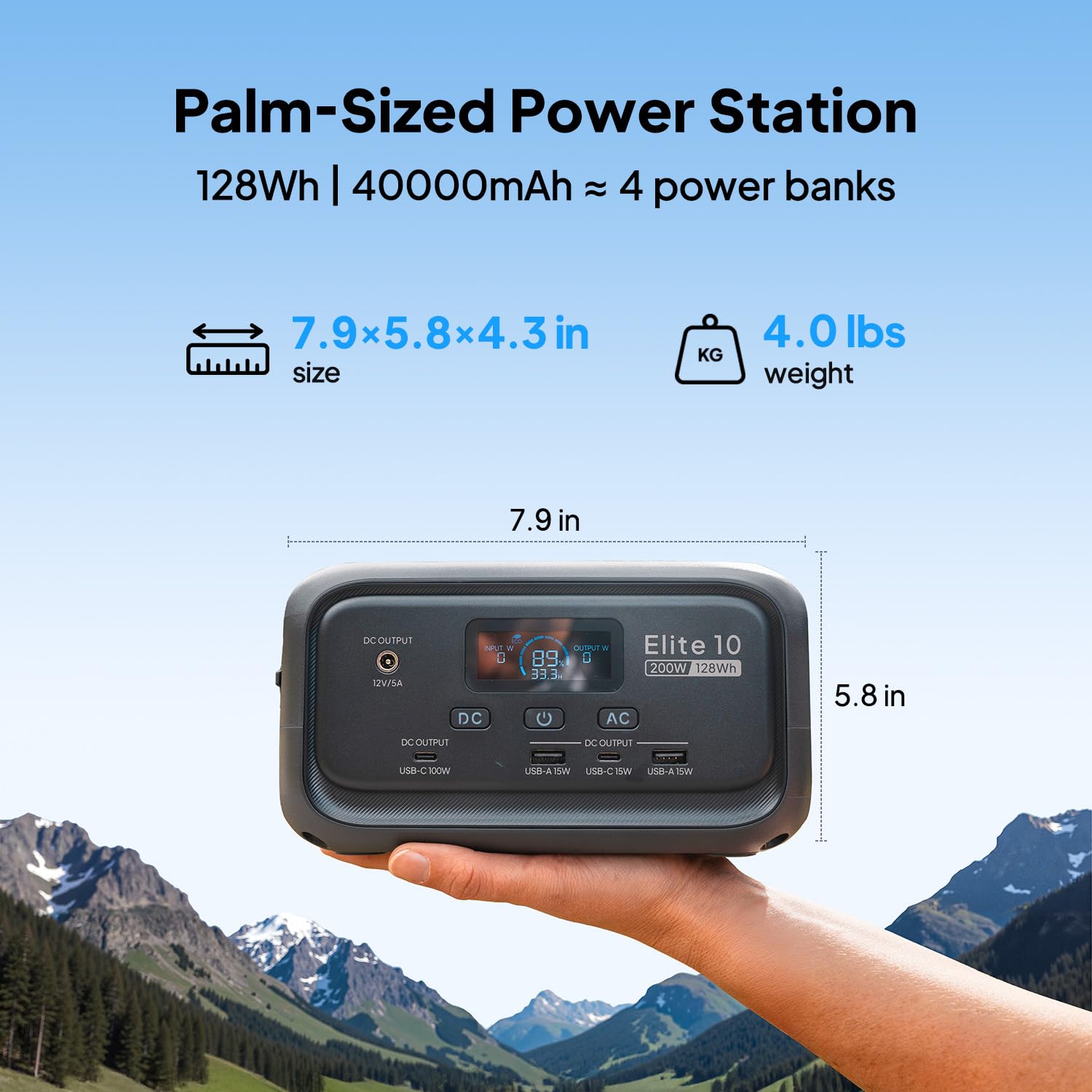 BLUETTI Elite 10 Mini UPS bypass enables seamless outage power.