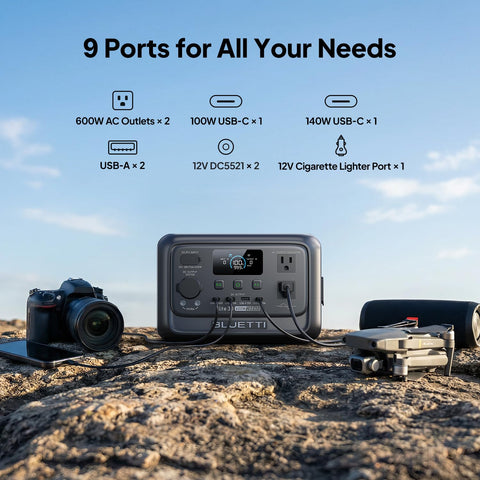 BLUETTI Elite 30 V2 eight charging modes for flexible recharging.
