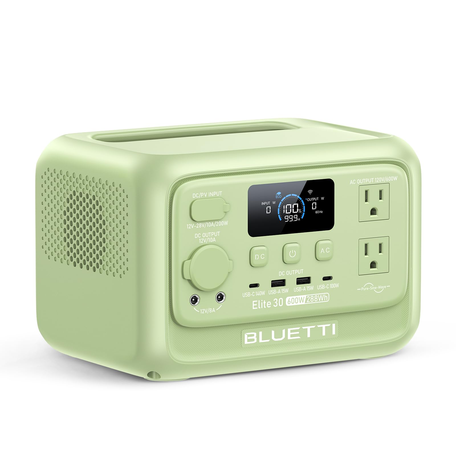 BLUETTI Elite 30V2 portable power station in compact design powering outdoor adventures.