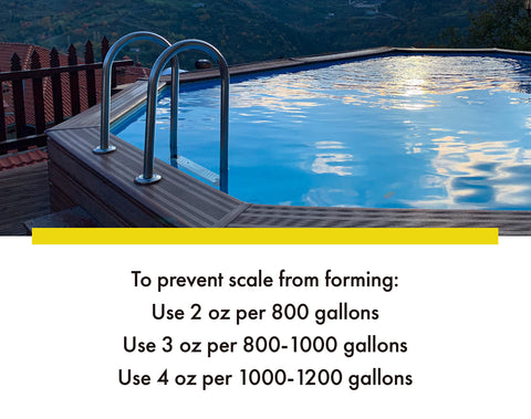 Bluewater Spa Scale Remover used near pumps and heaters to prevent scale