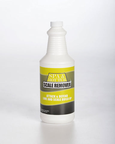 Bluewater Spa Scale Remover treatment scene with spa components in view