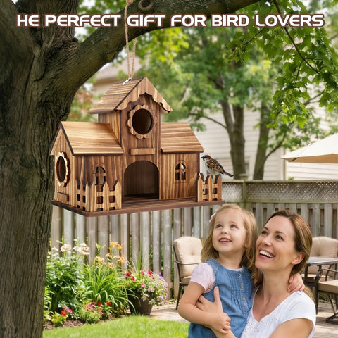 BlueYu birdhouse dimensions 25cm by 14.8cm by 20.7cm maximize interior space.