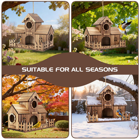 BlueYu birdhouse features dual ventilation for cooler, healthier nests.