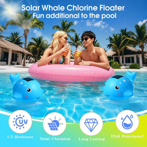 Blufree Collapsible design chlorine floater stored flat for space saving