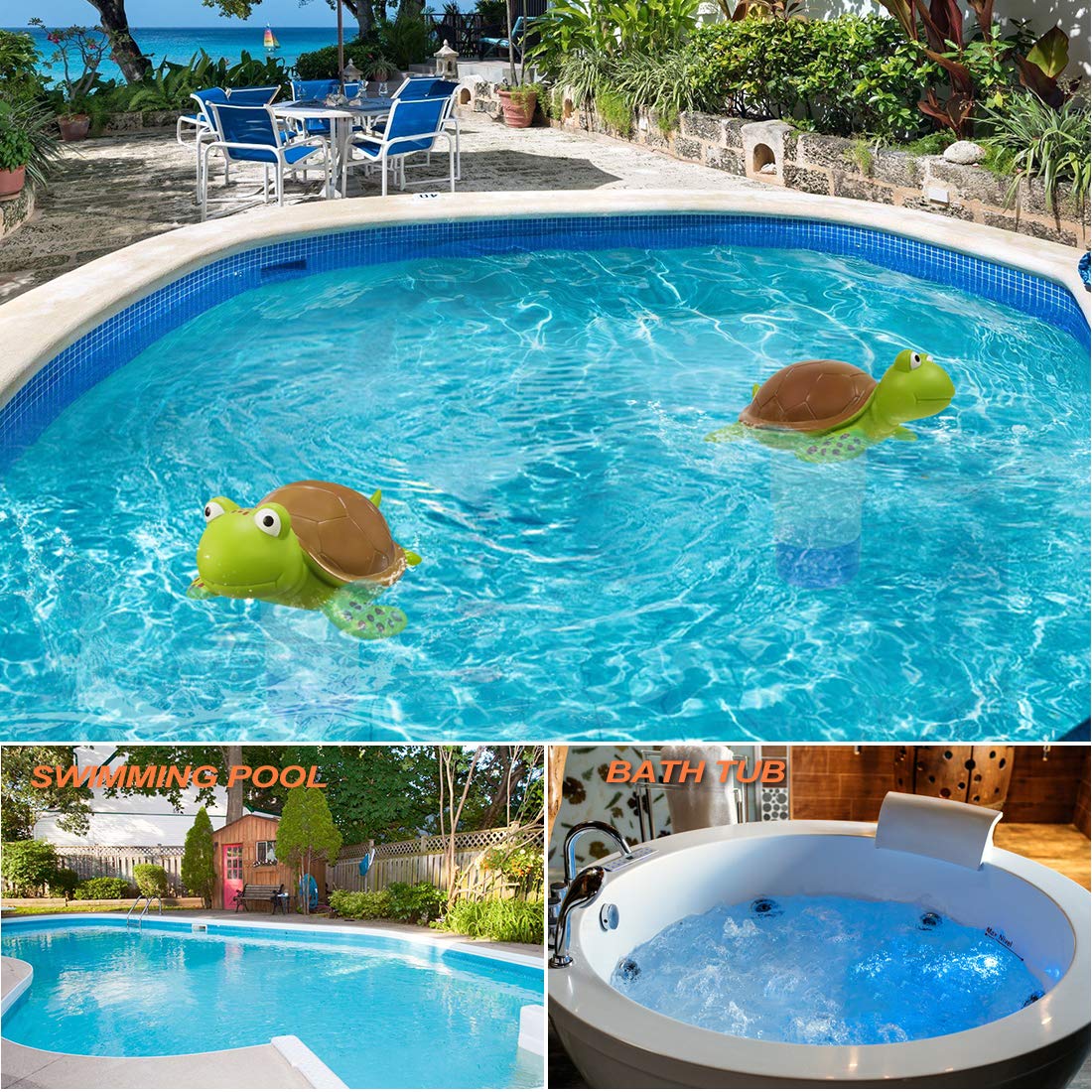 Blufree chlorine floater in pool ready for use