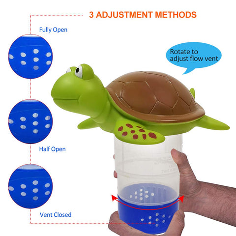 Blufree chlorine floater large capacity highlighting up to four pucks