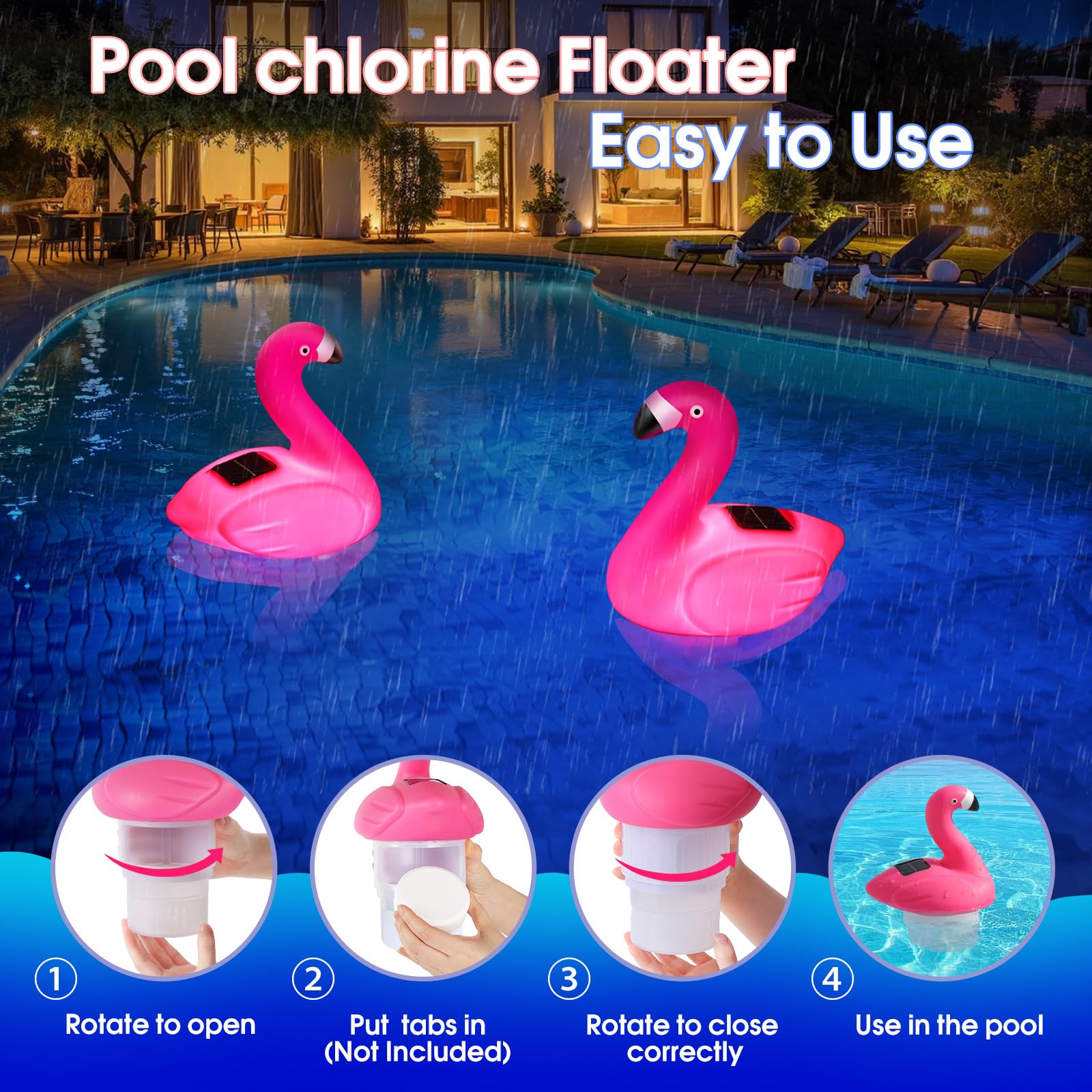 Blufree Flamingo Floater collapsible design for compact storage