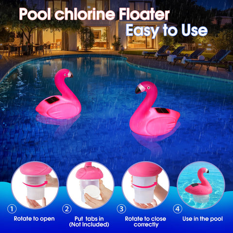 Blufree Flamingo Floater collapsible design for compact storage