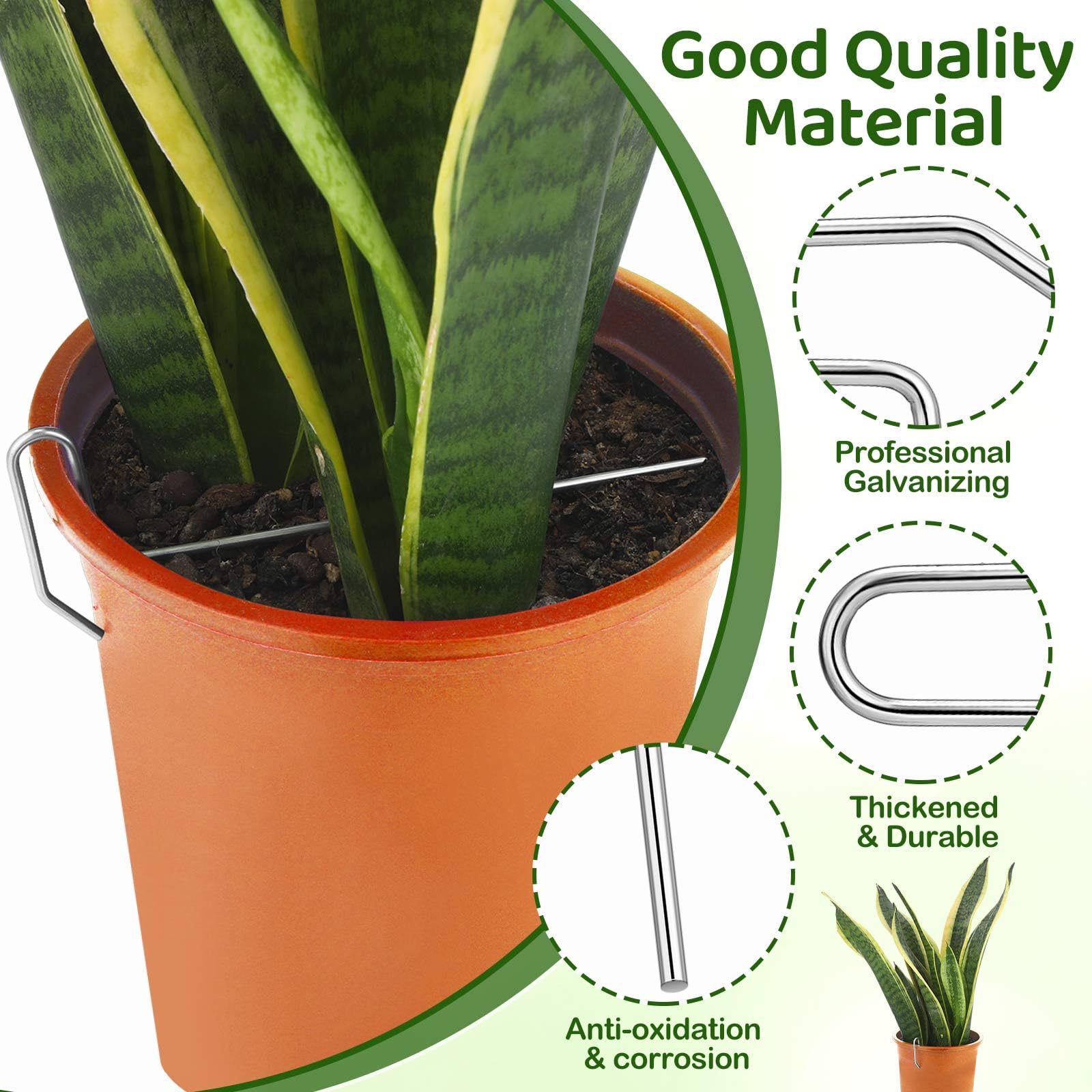 Blulu galvanized pot clip edge demonstrates secure edge attachment