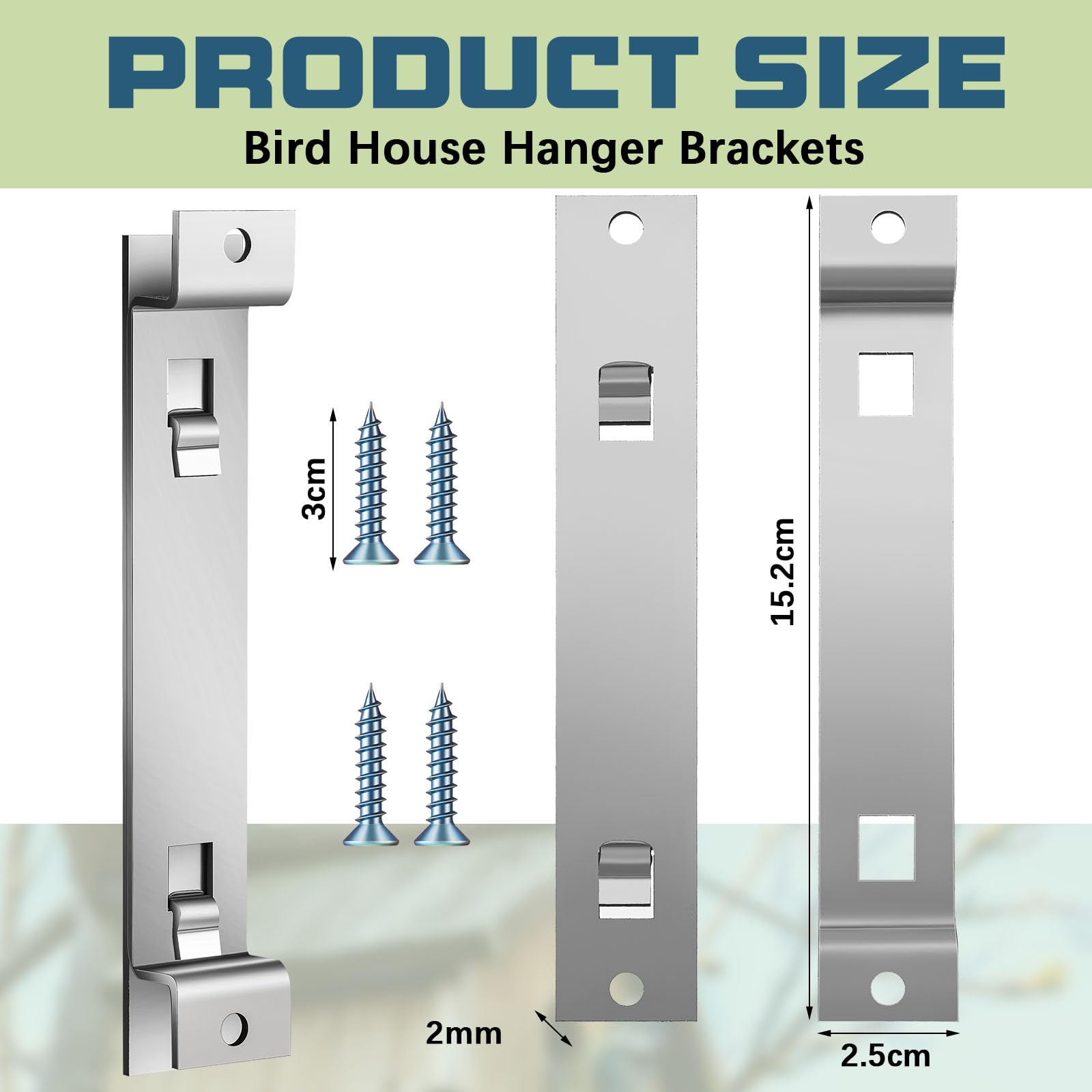 Blulu galvanized steel mounting bracket offers rust-proof support on fences, posts, or trees