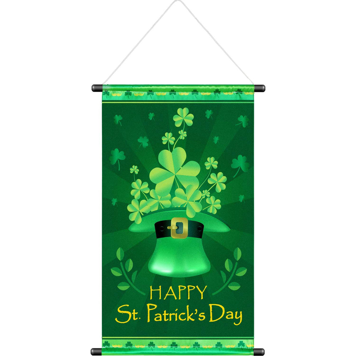 Blulu St. Patrick's Day door banner decor for welcoming guests outdoors