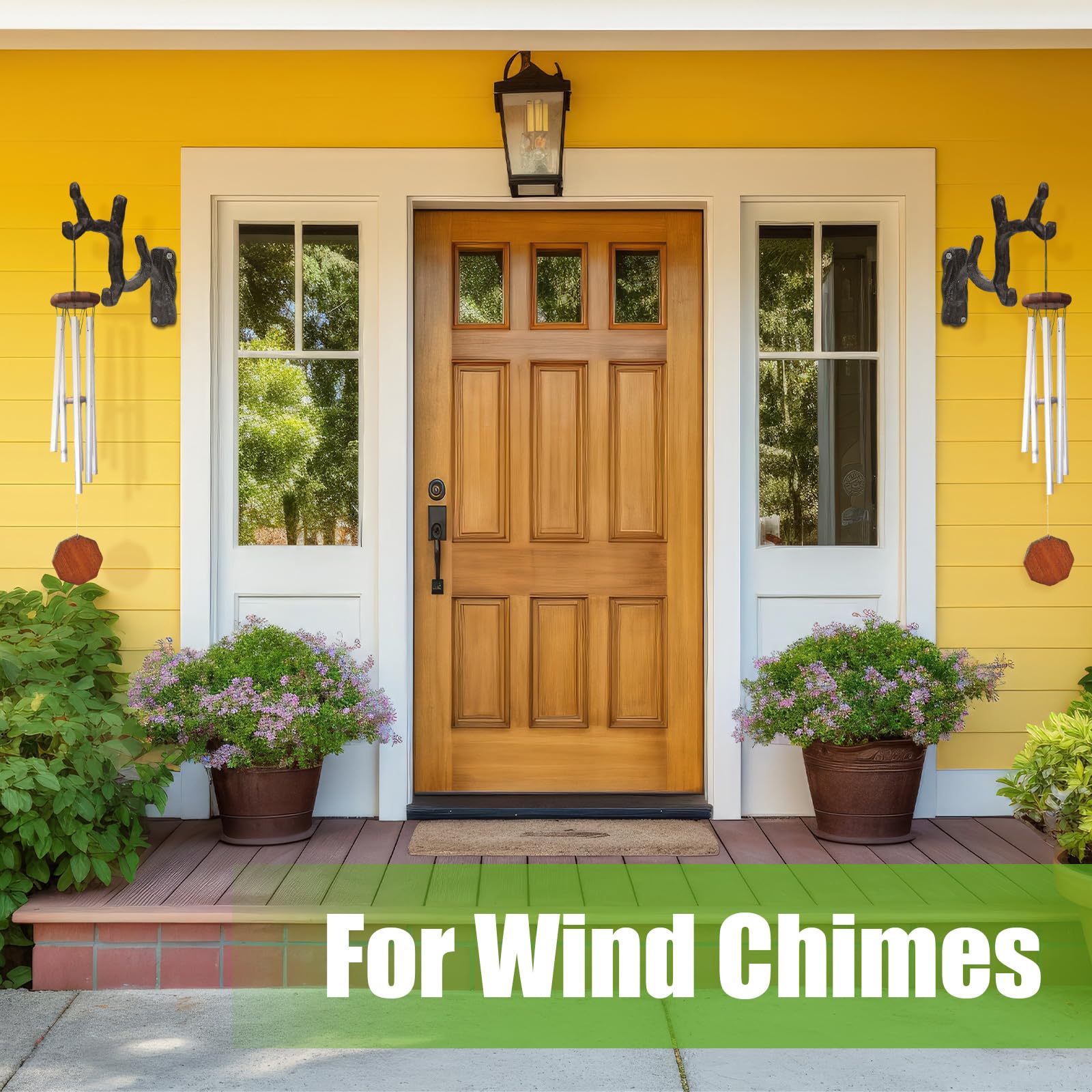Blulu wind chime and lantern hanger, easy to install on walls.