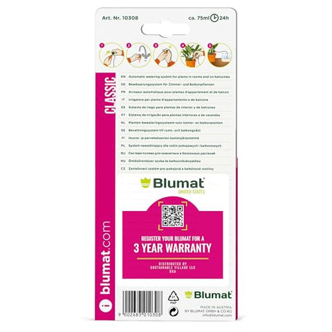 Blumat Classic ceramic cone detail enabling consistent moisture delivery