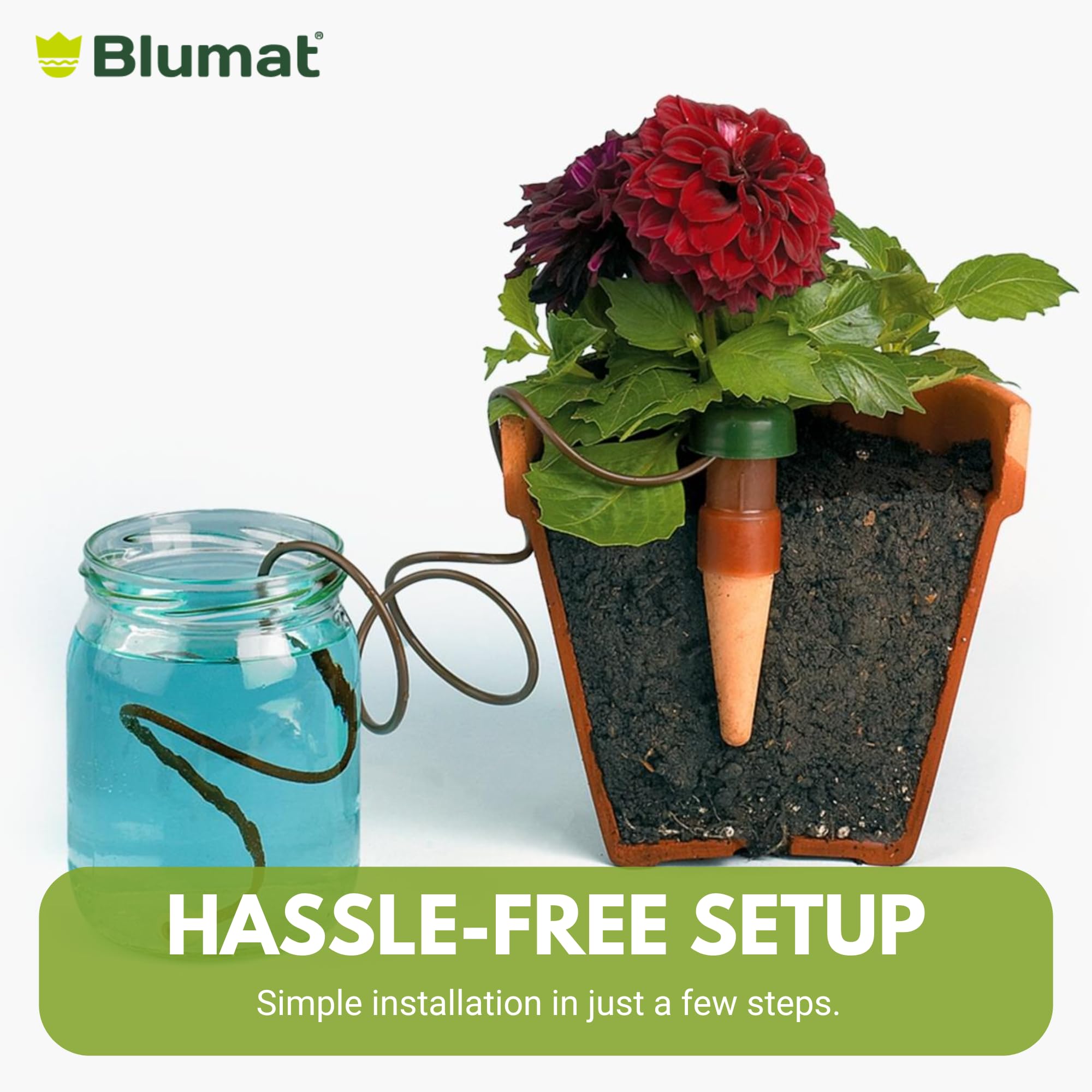 Blumat Classic XL 2-pack included for multi-pot use and flexible watering solutions.
