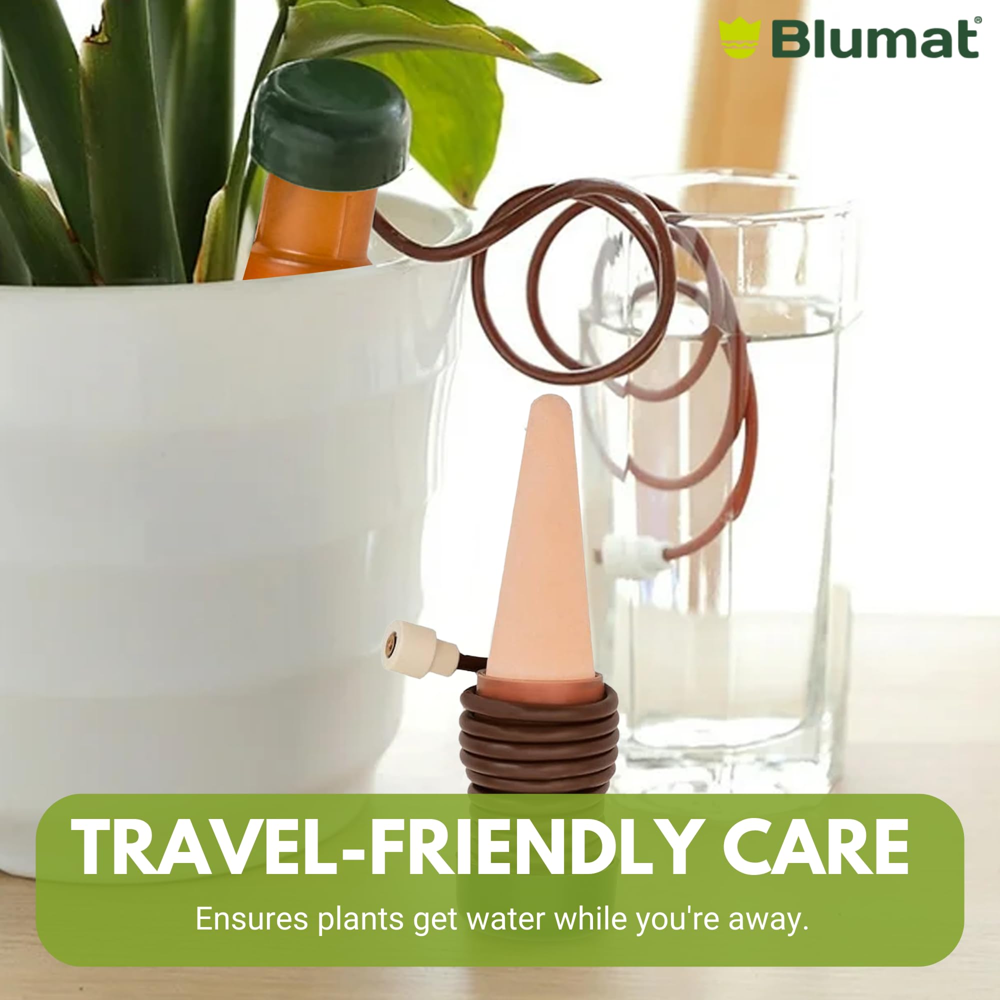 Blumat Classic XL Austrian-made ceramic spikes highlight durable, long-lasting watering elements.