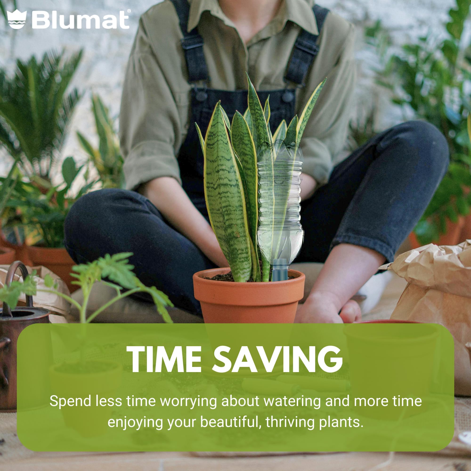Blumat durable European-grade ceramic spikes ensure long-lasting watering performance