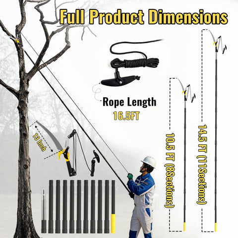 BlumeTrec 2-in-1 pruner and saw for versatile branch trimming.