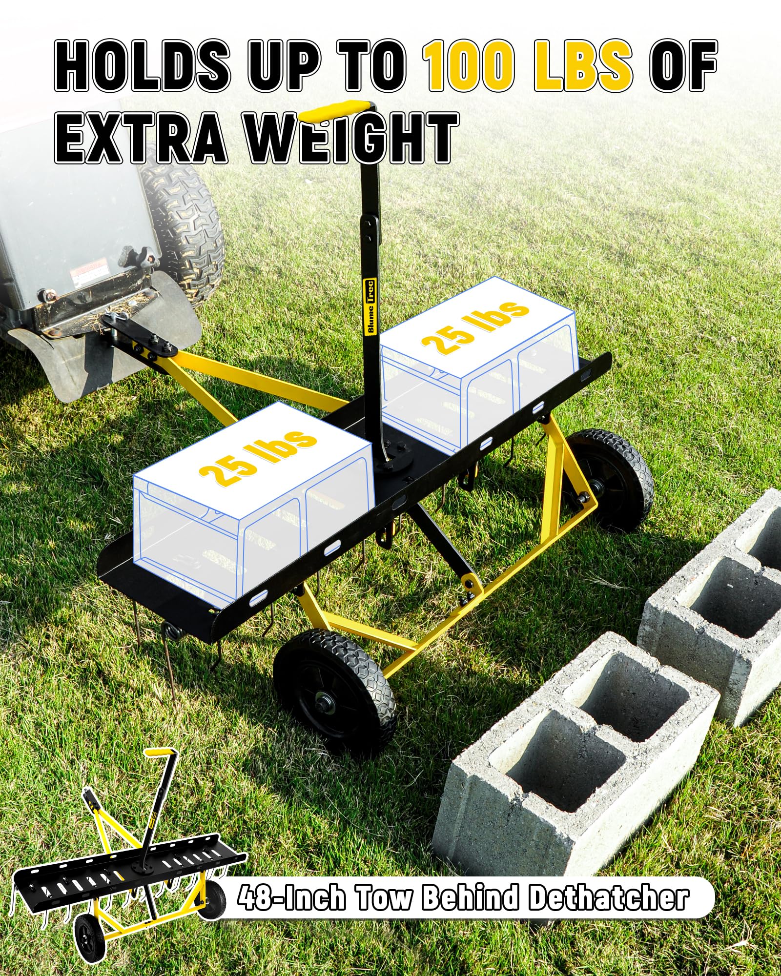 BlumeTrec 48-inch working width covers more ground per pass