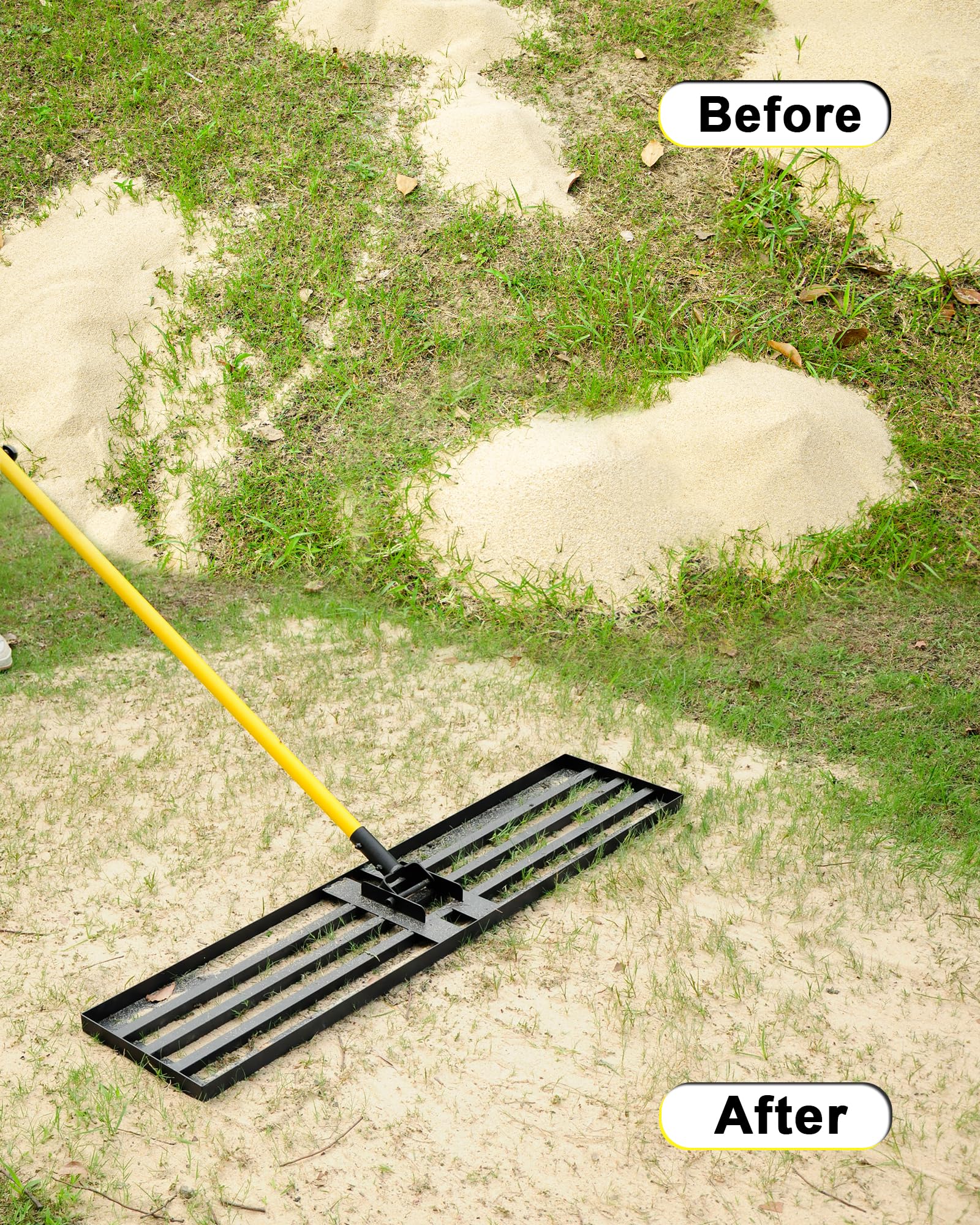 BlumeTrec Compact storage by disassembling the rake for shed space.