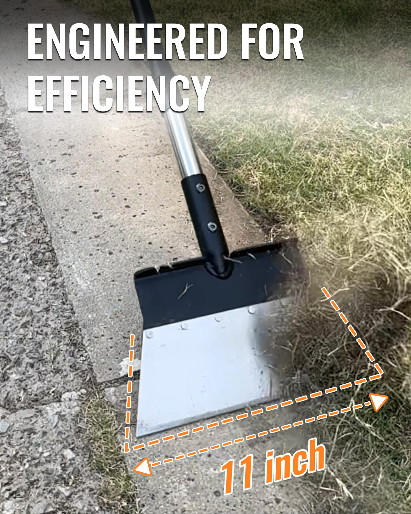 Detachable handle simplifies compact storage in sheds or garages.