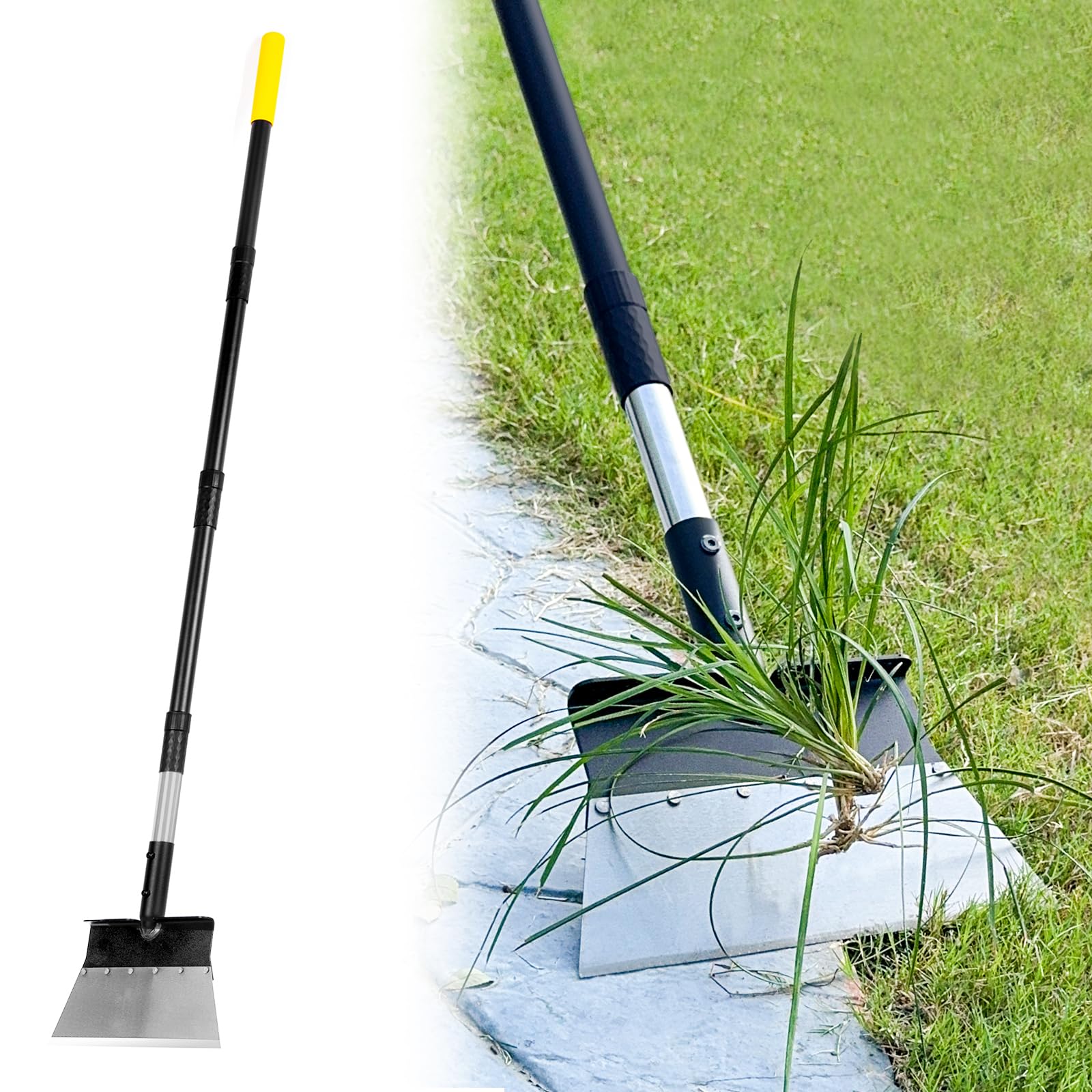 BlumeTrec Garden Flat Shovel with wide blade for efficient weeding and moss removal.