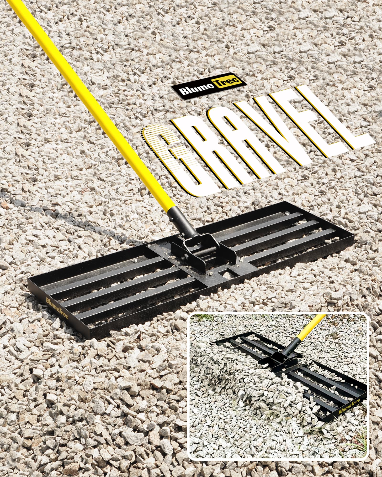 BlumeTrec Surface leveling tool suitable for gardens and turf areas.