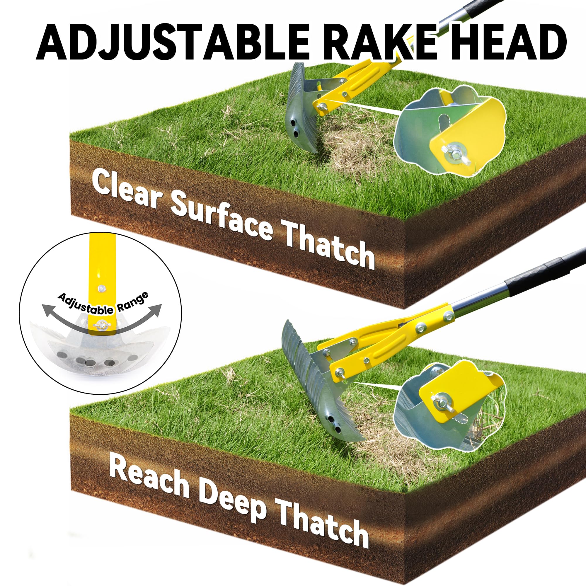 BlumeTrec Thatch Rake easy assembly with included tools