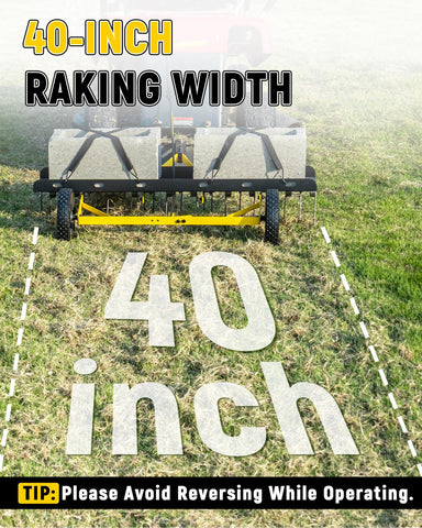 BlumeTrec universal hitch fits most tractors and mowers.