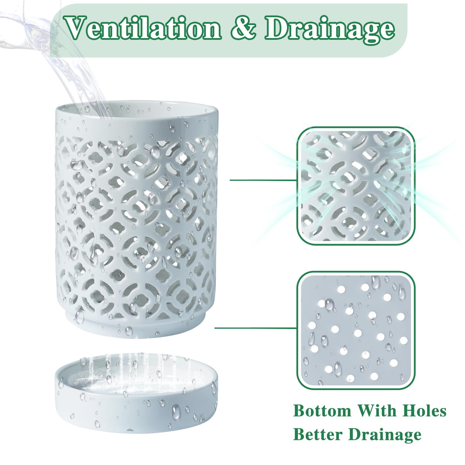 Blumiger Orchid Pot 4inch ventilation holes promote root airflow and healthy growth.