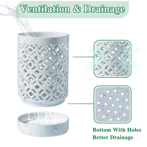 Blumiger Orchid Pot 4inch ventilation holes promote root airflow and healthy growth.