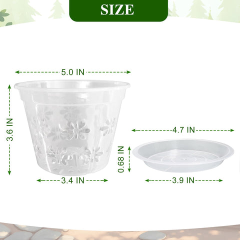 Blumiger Orchid Pot 8-pack side profile highlights compact size for small spaces