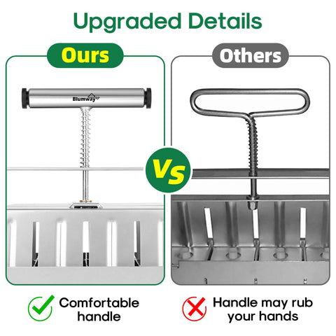 BlumWay 8-cell seed blocker with side handle for easy use.