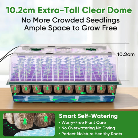 BlumWay clear ABS material ensures durability and easy soil inspection.