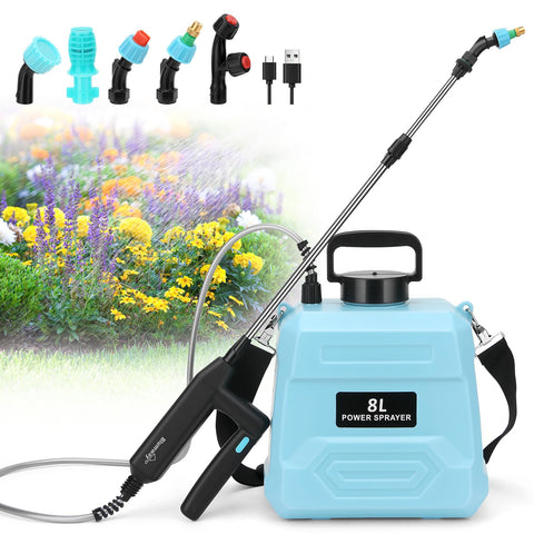 BlumWay battery powered sprayer 2-gallon tank for efficient garden irrigation