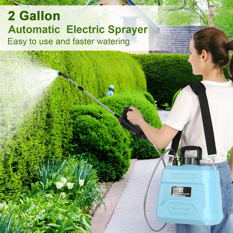 BlumWay electric sprayer with 5 nozzles for versatile watering patterns
