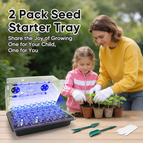 BlumWay seed starter tray with adjustable lighting.