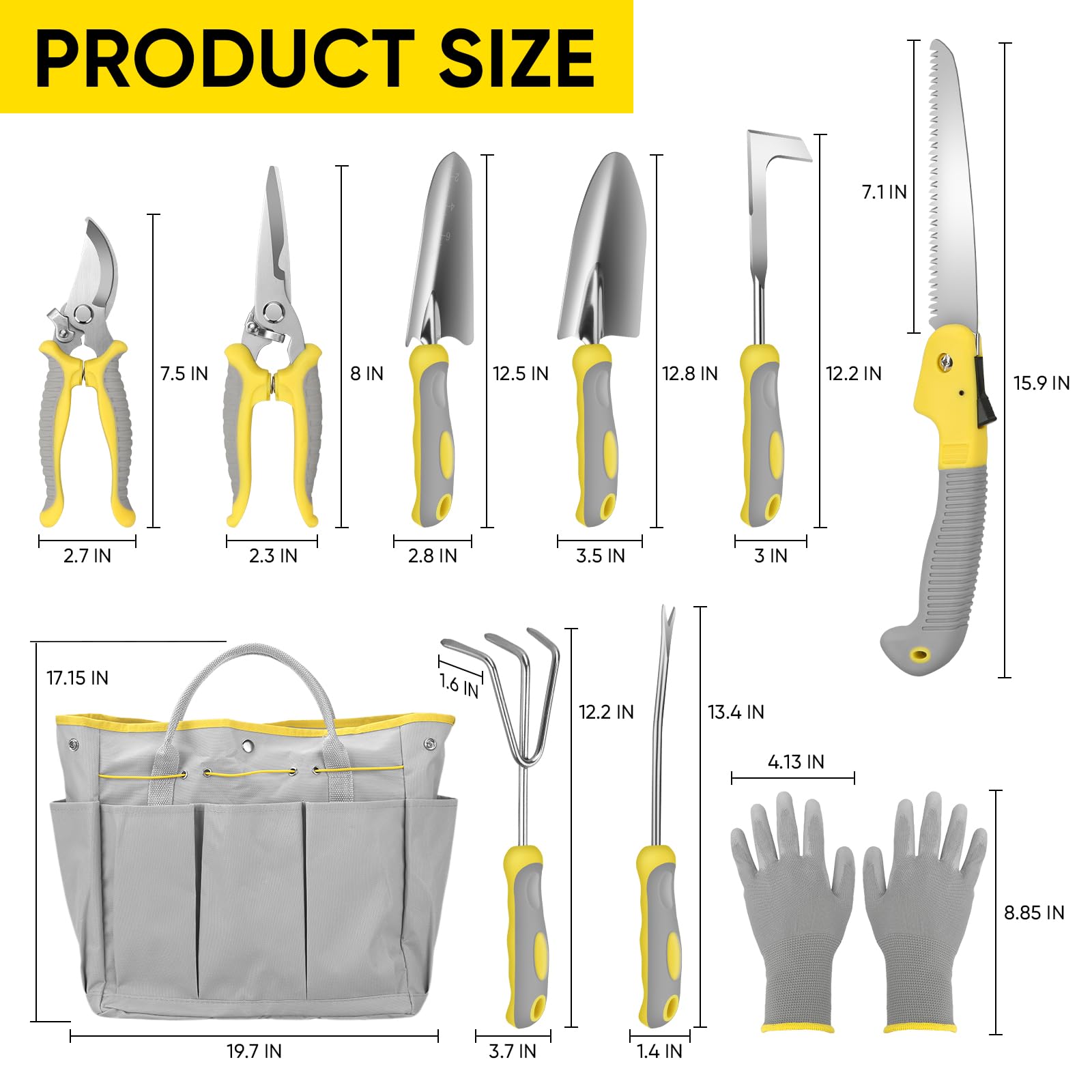BlumWay stainless steel garden tools for durable, rust-proof daily gardening tasks