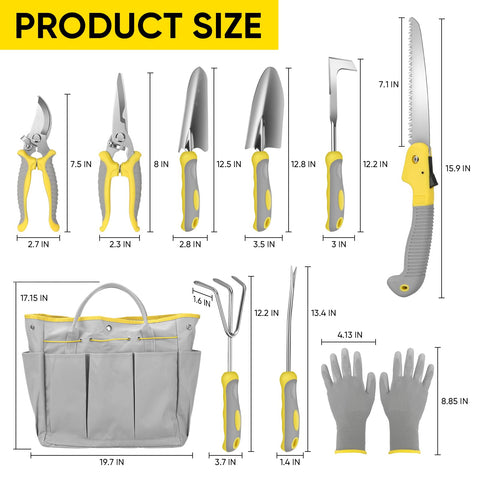 BlumWay stainless steel garden tools for durable, rust-proof daily gardening tasks
