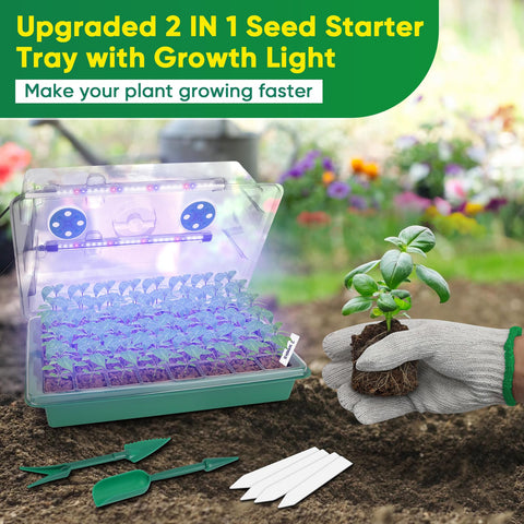 Grow light powered by USB or AC adapter