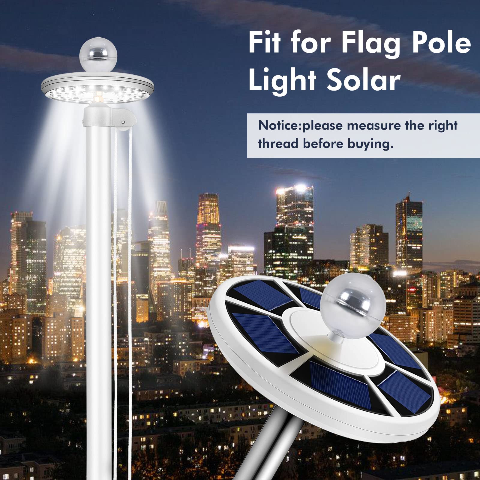 BMFTRRI 1/2-13 UNC threaded topper compatibility with standard flagpoles