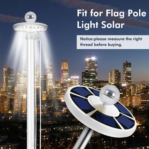 BMFTRRI 1/2-13 UNC threaded topper compatibility with standard flagpoles