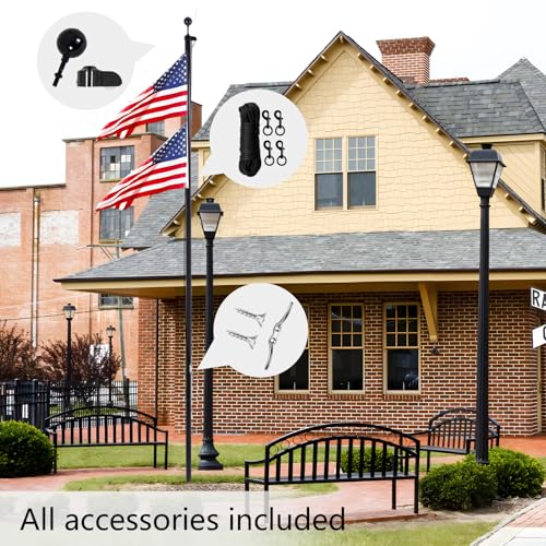 BMFTRRI 2-inch flagpole truck with nylon pulley enables smooth rope operation