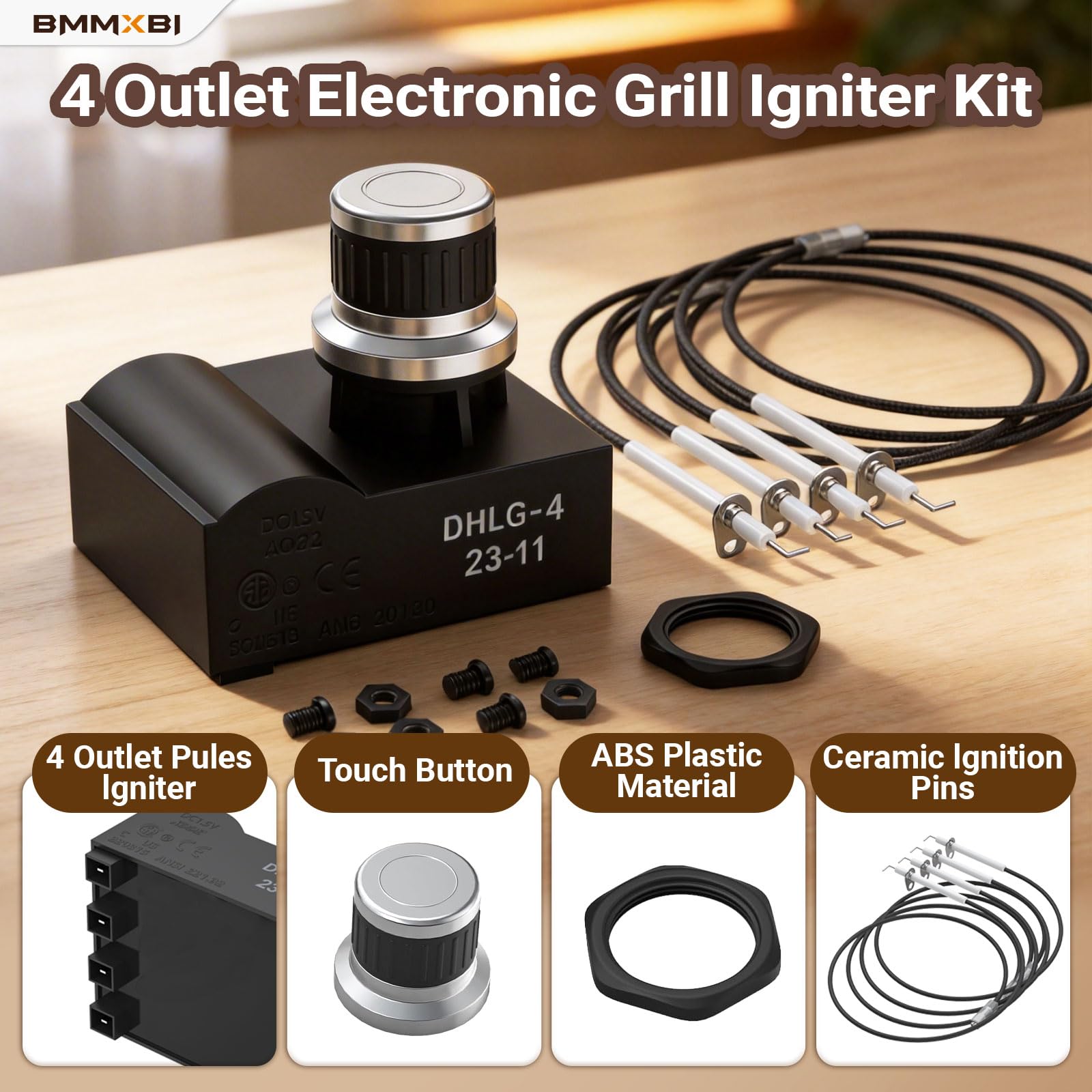 BMMXBI AA battery cover for spark igniters compatibility and easy power access.